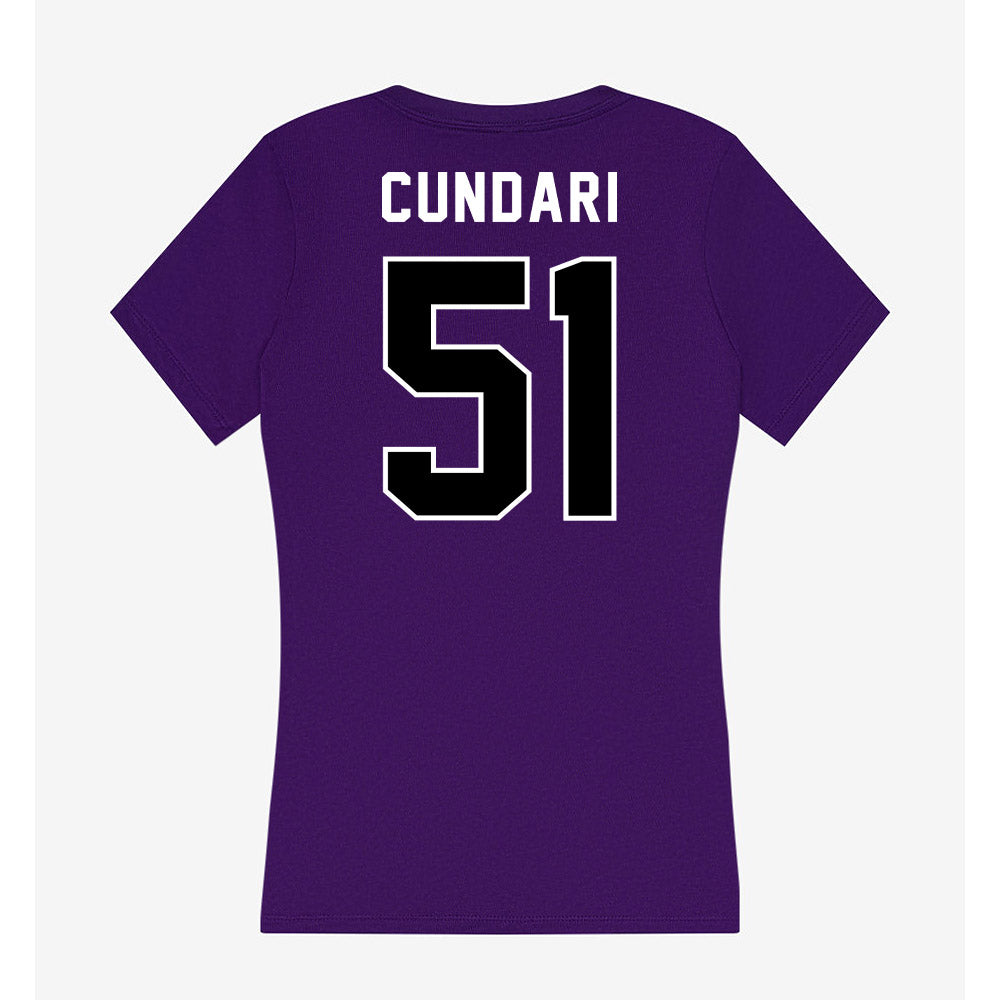 CCNY - NCAA Baseball : Frank Cundari - Women's V-Neck T-Shirt-1