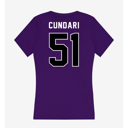 CCNY - NCAA Baseball : Frank Cundari - Women's V-Neck T-Shirt-1