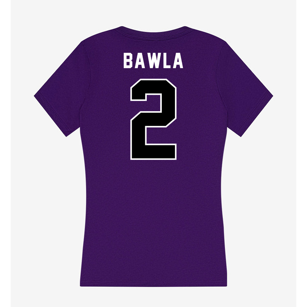 CCNY - NCAA Women's Soccer : Vania Bawla - Women's V-Neck T-Shirt-1