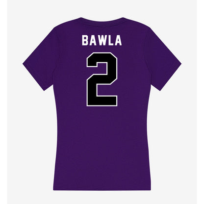 CCNY - NCAA Women's Soccer : Vania Bawla - Women's V-Neck T-Shirt-1
