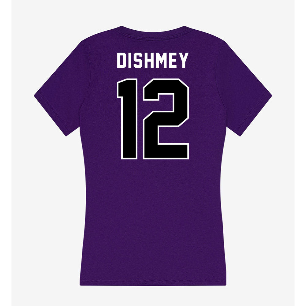 CCNY - NCAA Men's Volleyball : Roman Dishmey - Women's V-Neck T-Shirt-1