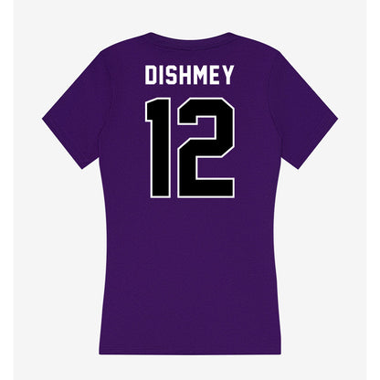 CCNY - NCAA Men's Volleyball : Roman Dishmey - Women's V-Neck T-Shirt-1
