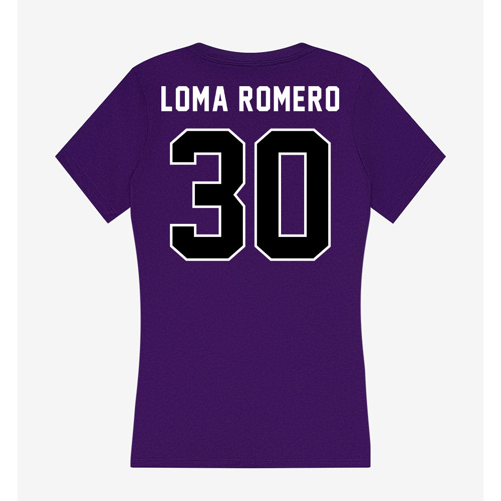 CCNY - NCAA Women's Basketball : Yazmin Loma Romero - Women's V-Neck T-Shirt-1