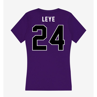 CCNY - NCAA Men's Basketball : David Leye - Women's V-Neck T-Shirt-1