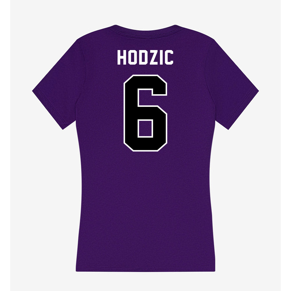 CCNY - NCAA Women's Soccer : Larisa Hodzic - Women's V-Neck T-Shirt-1