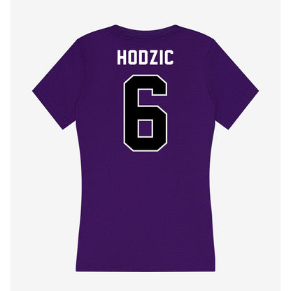 CCNY - NCAA Women's Soccer : Larisa Hodzic - Women's V-Neck T-Shirt-1