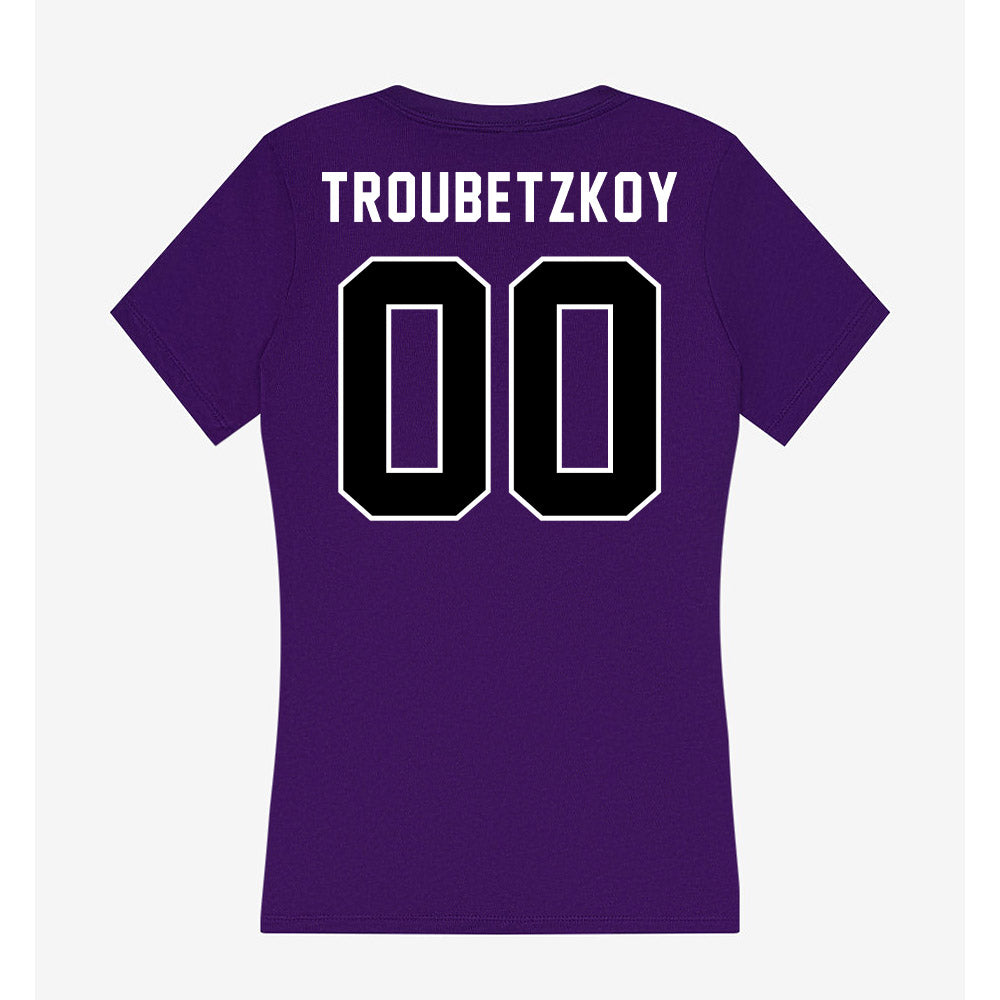 CCNY - NCAA Women's Fencing : Daniel Troubetzkoy - Women's V-Neck T-Shirt-1