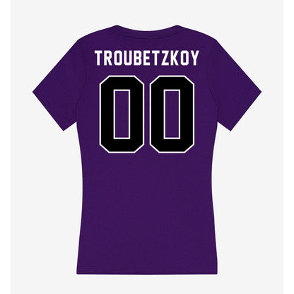 CCNY - NCAA Women's Fencing : Daniel Troubetzkoy - Women's V-Neck T-Shirt-1