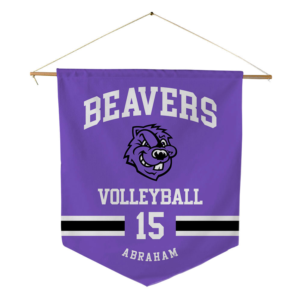 CCNY - NCAA Men's Volleyball : Alex Abraham - Pennant - 18" x 21"-0