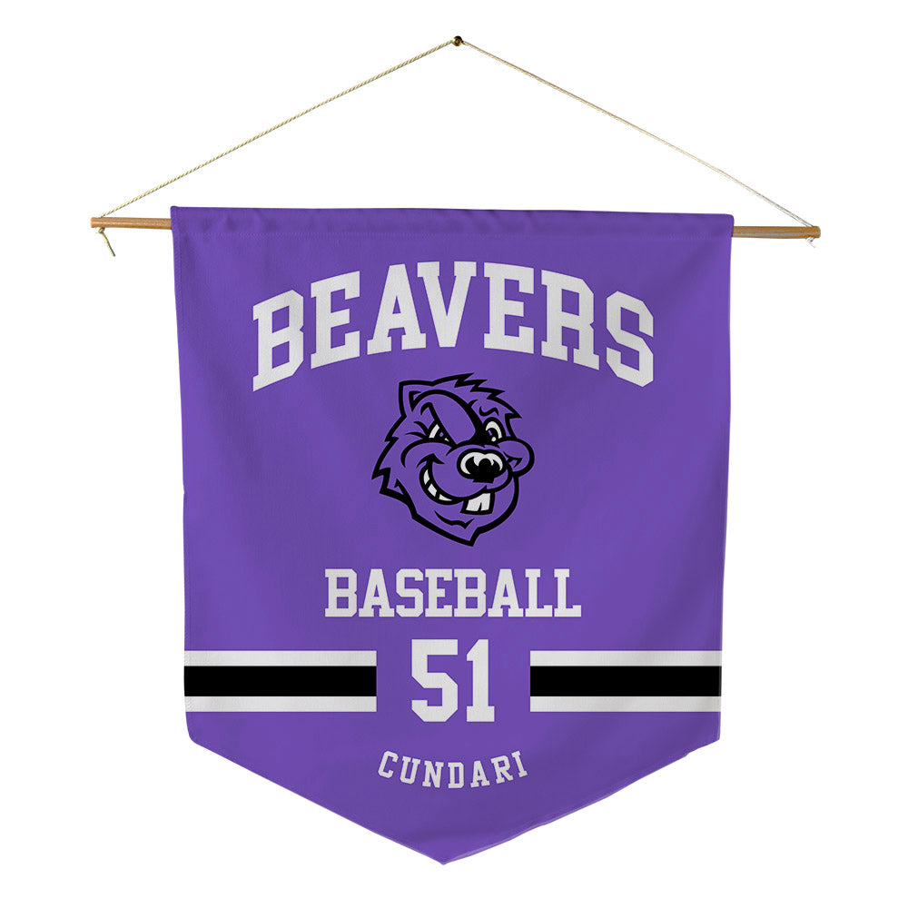 CCNY - NCAA Baseball : Frank Cundari - Pennant - 18" x 21"-0