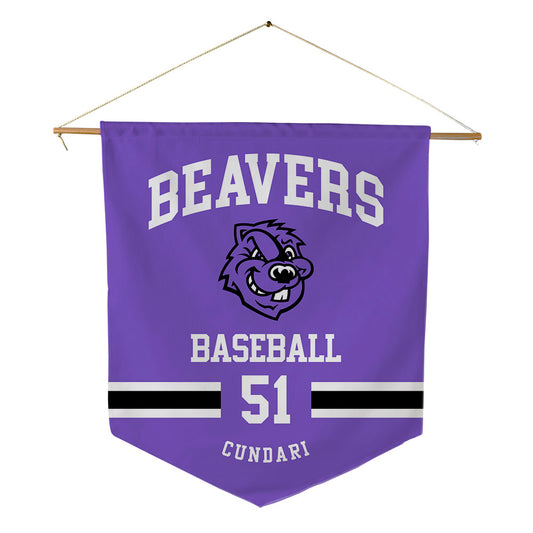 CCNY - NCAA Baseball : Frank Cundari - Pennant - 18" x 21"-0