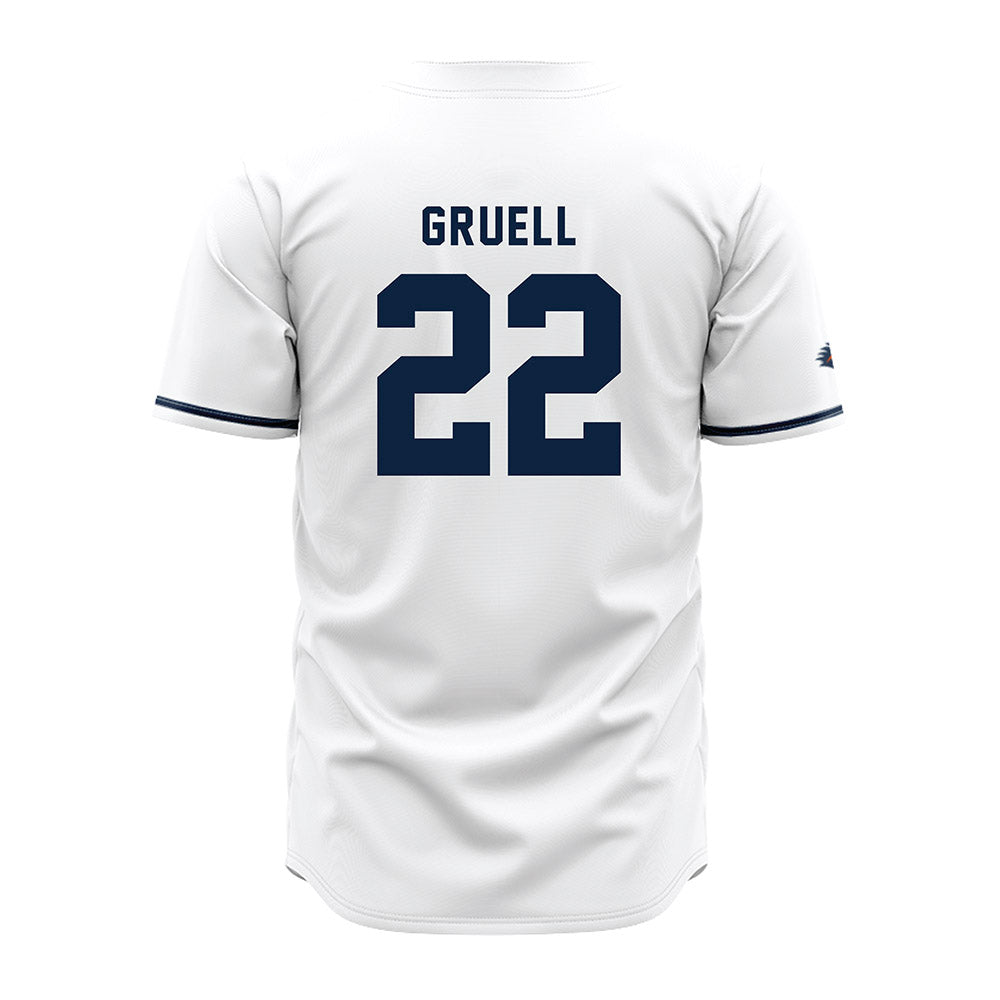 UTSA - NCAA Baseball : Garrett Gruell - White Jersey-1