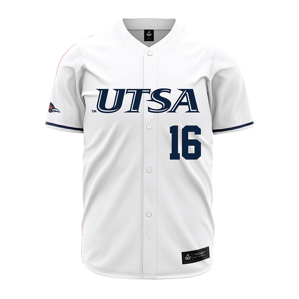 UTSA - NCAA Baseball : Blayne Lyne - White Jersey-0