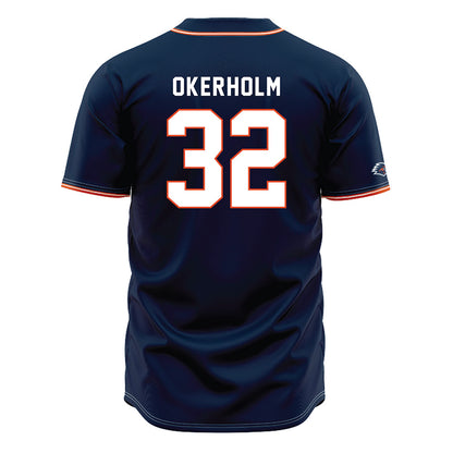 UTSA - NCAA Baseball : Christian Okerholm - Navy Jersey-1