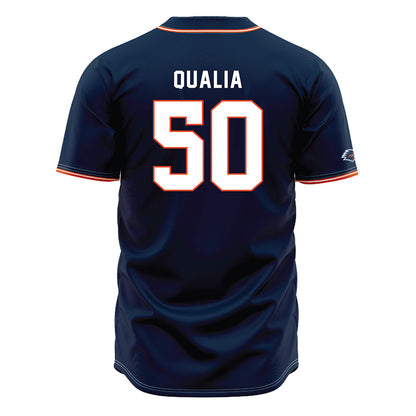 UTSA - NCAA Baseball : Jake Qualia - Navy Jersey-1