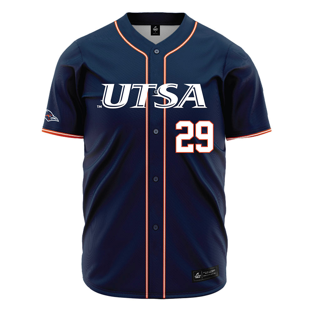UTSA - NCAA Baseball : Christopher Gutierrez - Navy Jersey-0