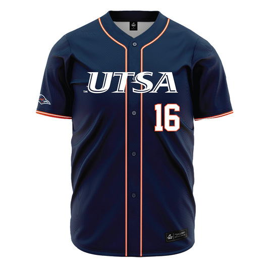 UTSA - NCAA Baseball : Blayne Lyne - Navy Jersey-0