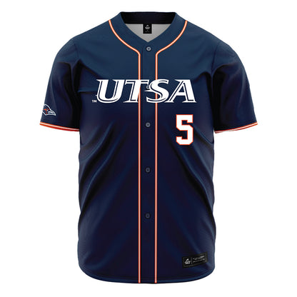 UTSA - NCAA Baseball : Diego Diaz - Navy Jersey-0