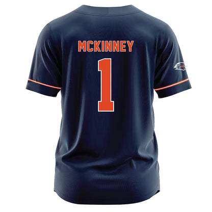 UTSA - NCAA Softball : Kailey McKinney - Navy Jersey-1