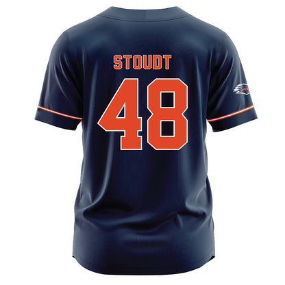 UTSA - NCAA Softball : Reagan Stoudt - Navy Jersey-1