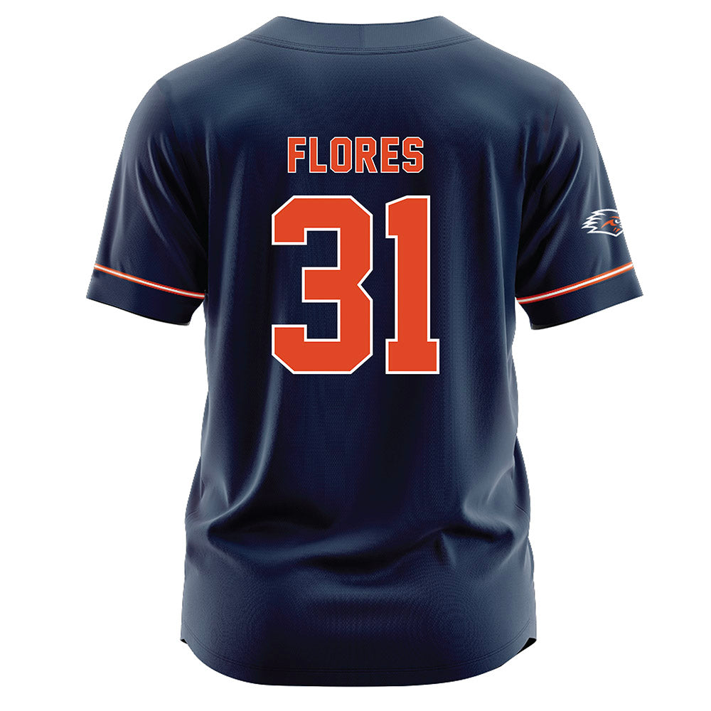 UTSA - NCAA Softball : Aubrey Flores - Navy Jersey-1