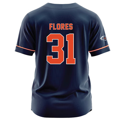 UTSA - NCAA Softball : Aubrey Flores - Navy Jersey-1
