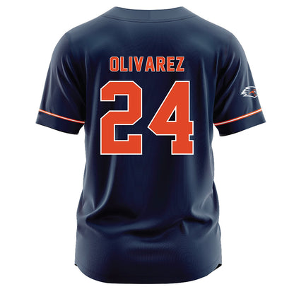 UTSA - NCAA Softball : Kaylie Olivarez - Navy Jersey-1