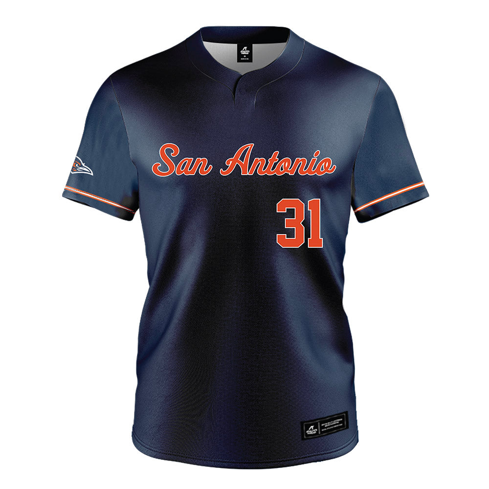 UTSA - NCAA Softball : Aubrey Flores - Navy Jersey-0