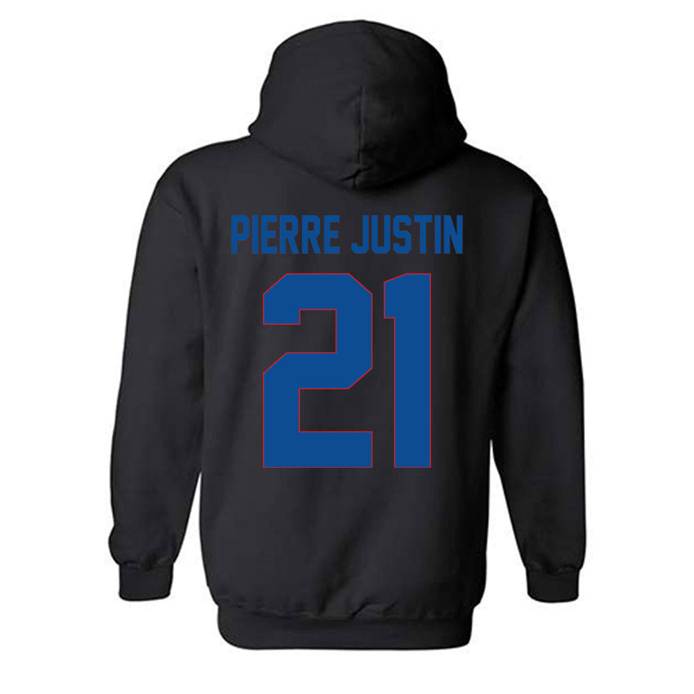 DePaul - NCAA Men's Basketball : Theo Pierre Justin - Vintage Shersey Hooded Sweatshirt-1
