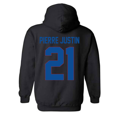 DePaul - NCAA Men's Basketball : Theo Pierre Justin - Vintage Shersey Hooded Sweatshirt-1