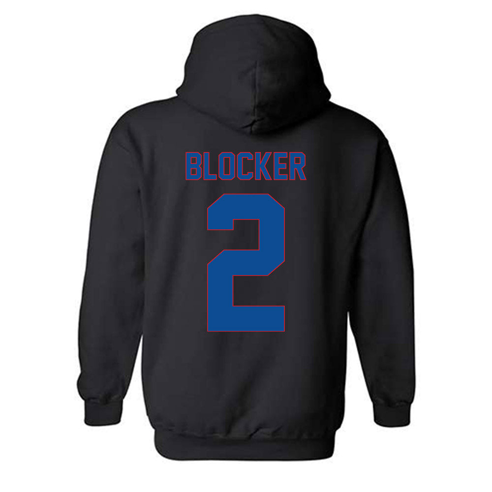 DePaul - NCAA Men's Basketball : Layden Blocker - Vintage Shersey Hooded Sweatshirt-1