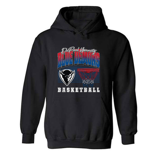 DePaul - NCAA Men's Basketball : Brandon Maclin - Vintage Shersey Hooded Sweatshirt-0
