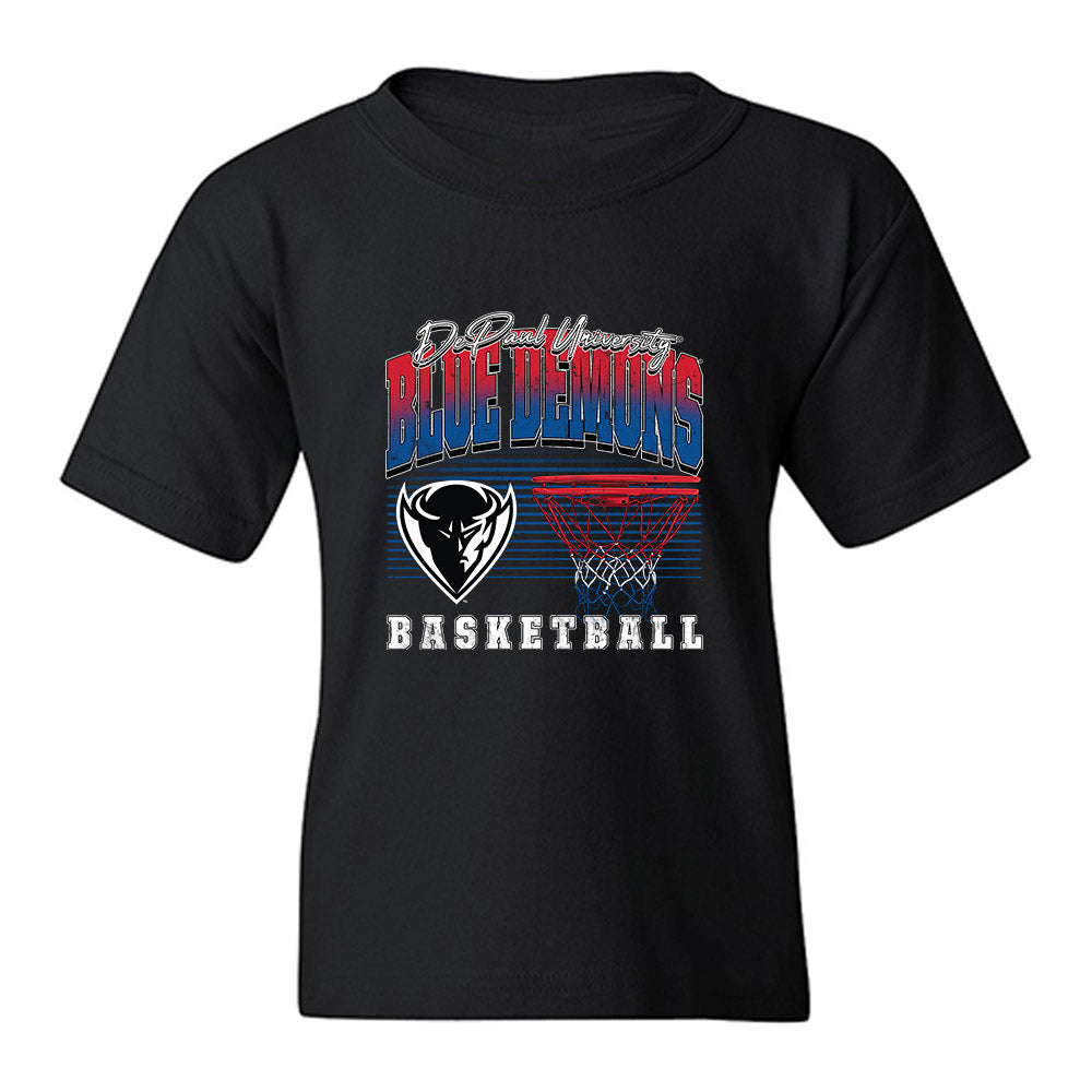 DePaul - NCAA Men's Basketball : Theo Pierre Justin - Vintage Shersey Youth T-Shirt-0