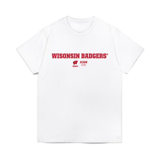 Wisconsin - NCAA Women's Ice Hockey : Caroline Harvey - KK4 Classic Shersey Comfort Colors T-Shirt-0
