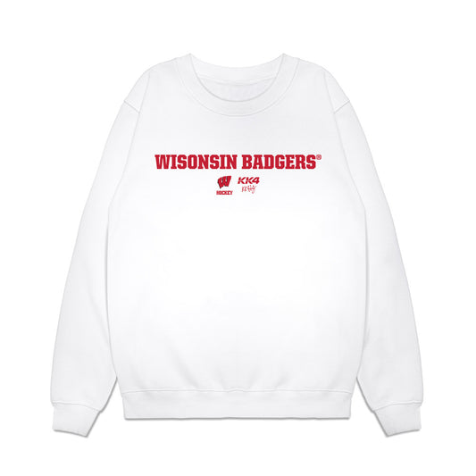 Wisconsin - NCAA Women's Ice Hockey : Caroline Harvey - KK4 Classic Shersey Premium Crewneck Sweatshirt-0