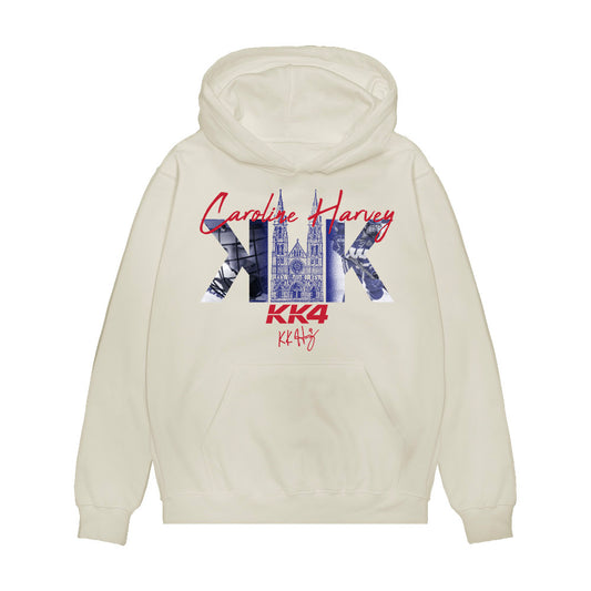 Wisconsin - NCAA Women's Ice Hockey : Caroline Harvey - KK4 Milan-Themed Premium Hooded Sweatshirt-0