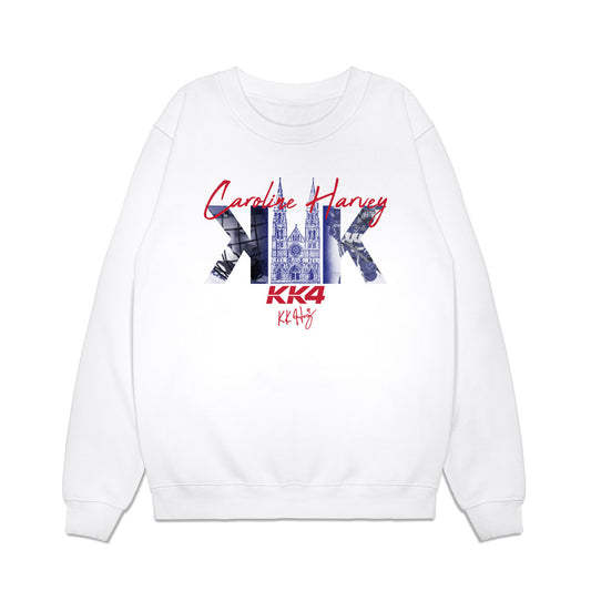 Wisconsin - NCAA Women's Ice Hockey : Caroline Harvey - KK4 Milan-Themed Premium Crewneck Sweatshirt-0