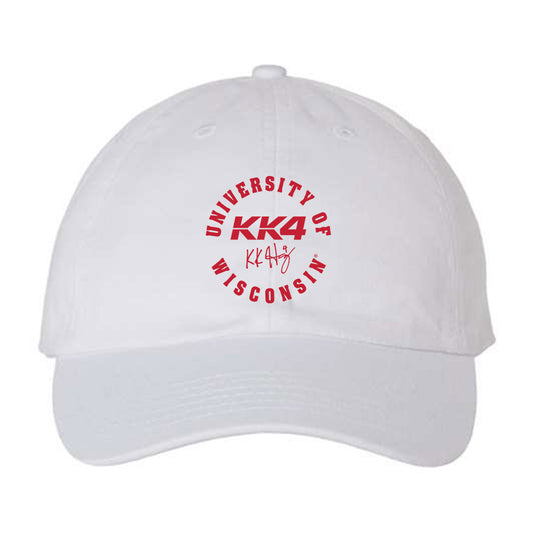 Wisconsin - NCAA Women's Ice Hockey : Caroline Harvey - KK4 logo Dad Hat-0