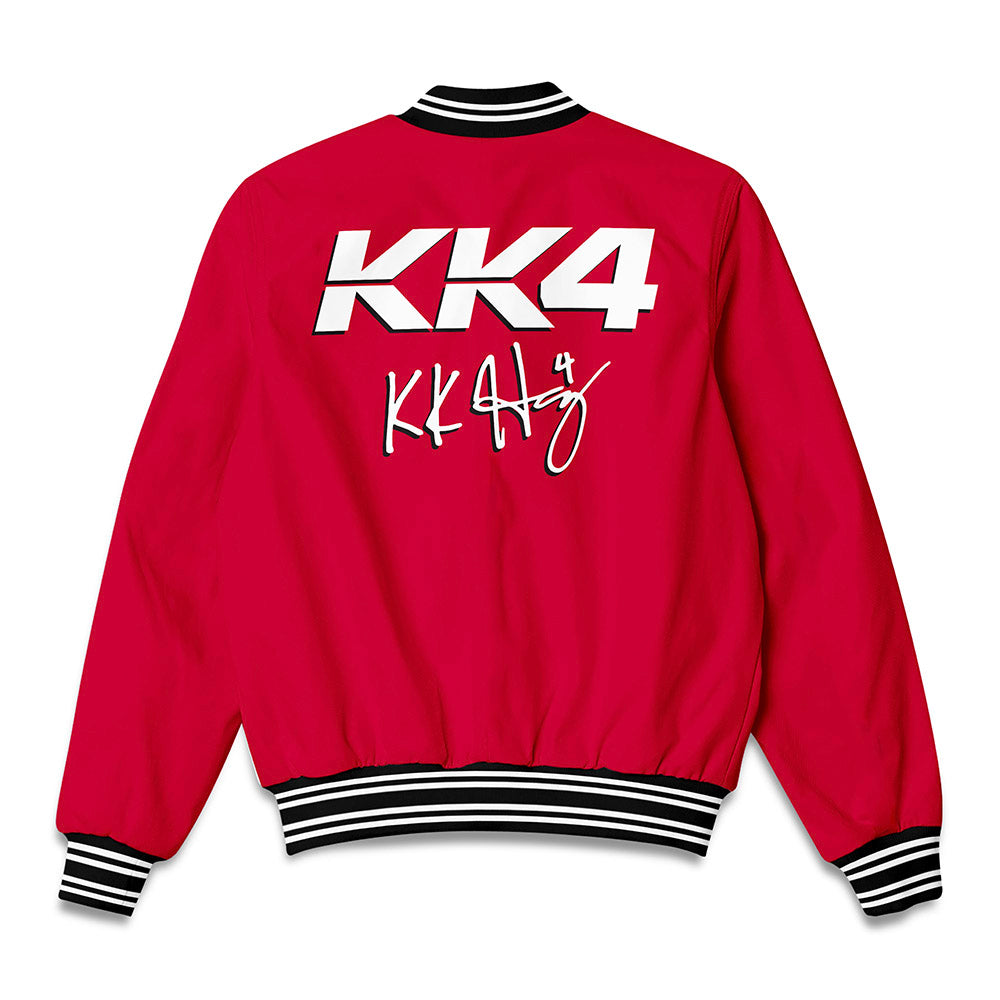 Wisconsin - NCAA Women's Ice Hockey : Caroline Harvey - Bomber Jacket-1