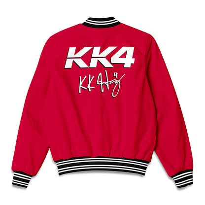 Wisconsin - NCAA Women's Ice Hockey : Caroline Harvey - Bomber Jacket-1