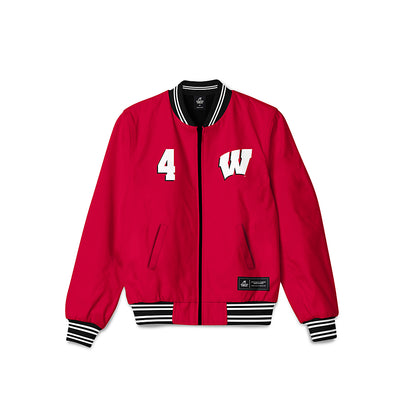 Wisconsin - NCAA Women's Ice Hockey : Caroline Harvey - Bomber Jacket-0