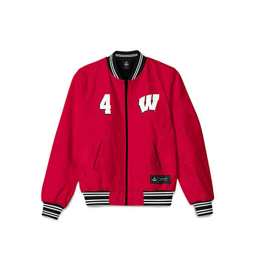 Wisconsin - NCAA Women's Ice Hockey : Caroline Harvey - Bomber Jacket-0
