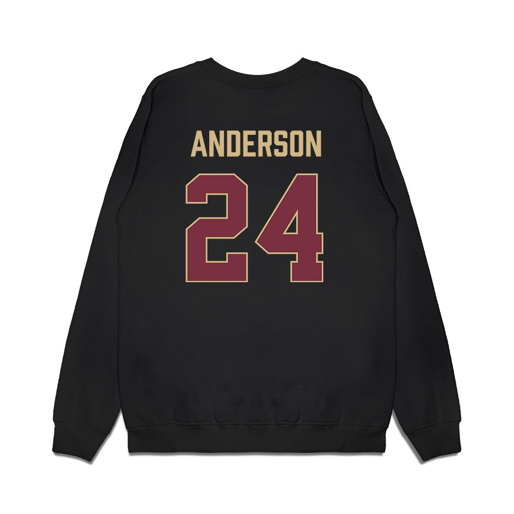 FSU - NCAA Women's Soccer : ashlyn anderson - NCAA® 2025 National Champions Premium Crewneck Sweatshirt-1