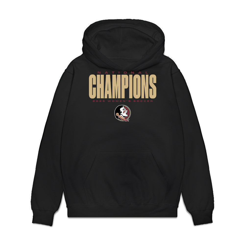 FSU - NCAA Women's Soccer : Jaida McGrew - NCAA® 2025 National Champions Premium Hooded Sweatshirt-0