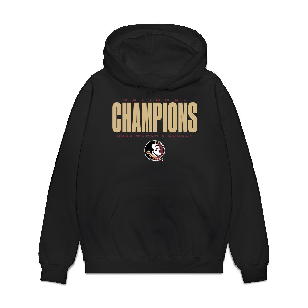 FSU - NCAA Women's Soccer : Peyton Nourse - NCAA® 2025 National Champions Premium Hooded Sweatshirt-0