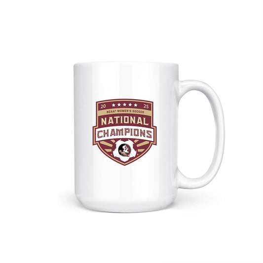 FSU - NCAA Women's Soccer : Lara Dantas - NCAA® 2025 National Champions Coffee Mug-0