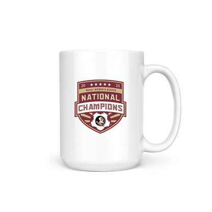 FSU - NCAA Women's Soccer : Claire Rain - NCAA® 2025 National Champions Coffee Mug-0
