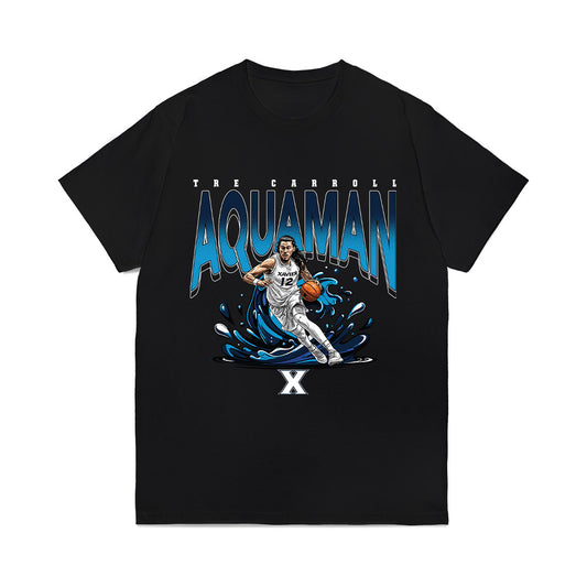 Xavier - NCAA Men's Basketball : Tre Carroll - Aquaman Comfort Colors T-Shirt-0