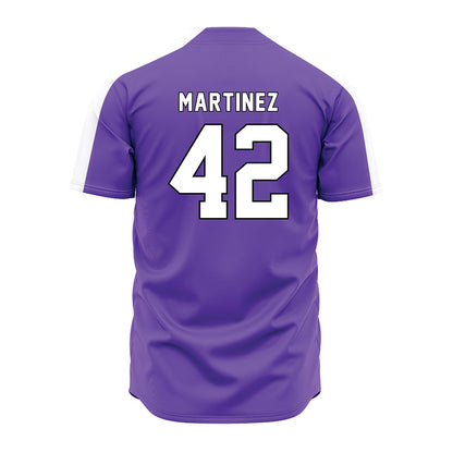 CCNY - NCAA Baseball : Manuel Martinez - Purple Jersey-1