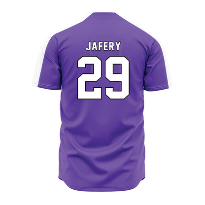 CCNY - NCAA Baseball : Amaan Jafery - Purple Jersey-1